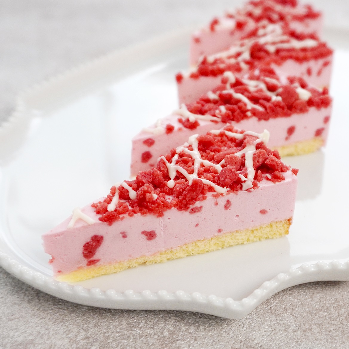 解凍不要】ストロベリークッキー＆クリームムース6号12ｶｯﾄ12個入｜冷凍