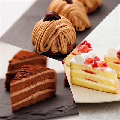 冬ギフト Cセット（苺たっぷりショートケーキ・ピュアショコラ・マロンモンブラン）