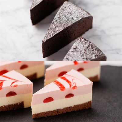 【食べ比べ】チョコ・いちごチーズセット（ハイカカオガトーショコラ・あまおうダブルチーズ）