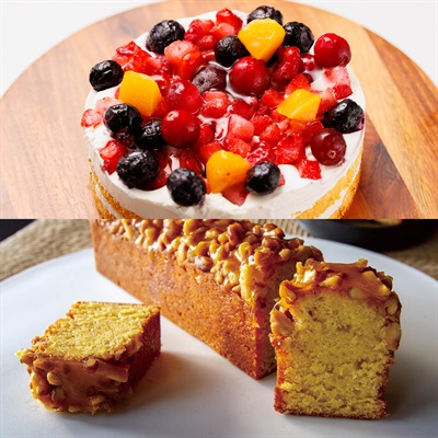 【食べ比べ】ホールケーキ・パウンドケーキセット（クワトロベリートルテ・糸島だいだいのパウンドケーキ）
